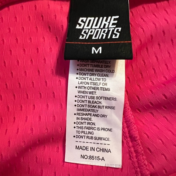 Souke Sports Cycling Shorts Woman’s M Padded Pink Bicycle Shorts Size M - Picture 3 of 6